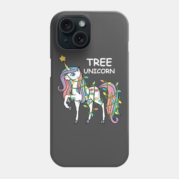 Tree Unicorn Funny Christmas Phone Case by alaadin