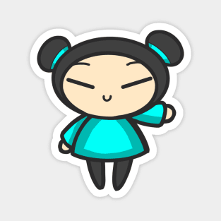 Cyan Pucca Magnet