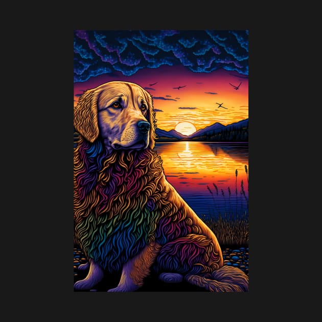 Furry Friend in Sunset by GozuDesigns