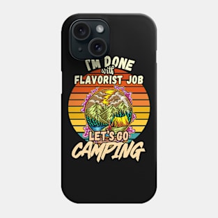 FLAVORIST JOB AND CAMPING DESIGN VINTAGE CLASSIC RETRO COLORFUL PERFECT FOR  FLAVORIST AND CAMPERS Phone Case