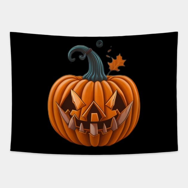 halloween pumpkin Tapestry by Rizstor
