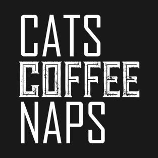 Cats coffee naps T-Shirt