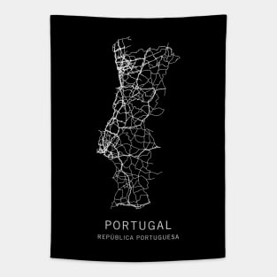 Portugal Road Map Tapestry