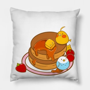 Pancakes day for birdies Pillow