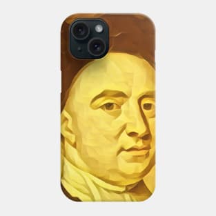 George Berkeley Golden Portrait | George Berkeley Artwork 8 Phone Case