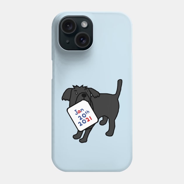 Inauguration Day Cute Dog Phone Case by ellenhenryart