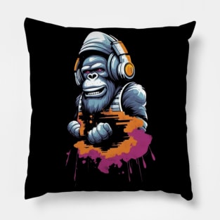 Crazy Cool Monkey Pillow