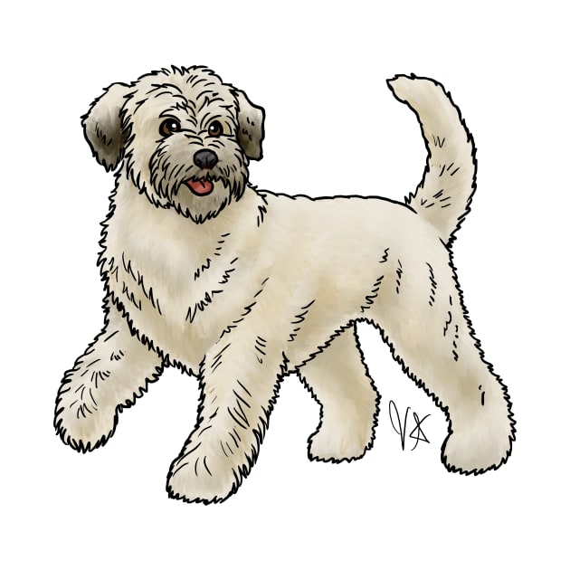 Dog - Soft-Coated Wheaten Terrier - Heavy Cream by Jen's Dogs Custom Gifts and Designs