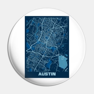 Austin - Texas Peace City Map Pin