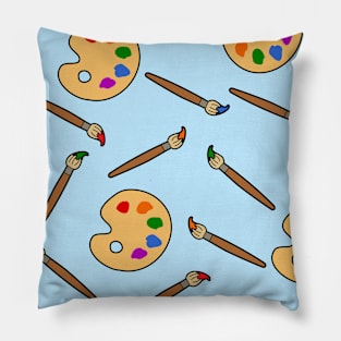 Paintbrush Pattern Pillow