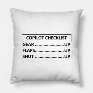 Copilot Checklist Pillow