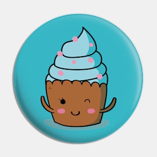 Cute cupcake illustration Pin