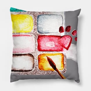 Painted Love Pillow