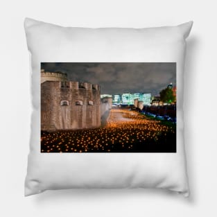 Tower of London Beyond The Deepening Shadow Pillow