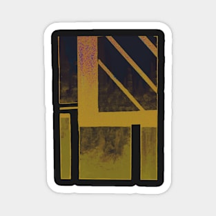 Nightmare Golden Cityscape Magnet