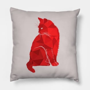 Abstract Cat Design Pillow