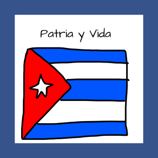 Patria y Vida Cuban Flag T-Shirt