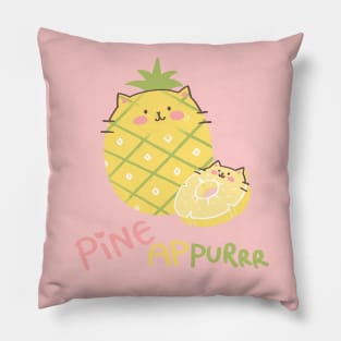 Pineappurr by TomeTamo Pillow