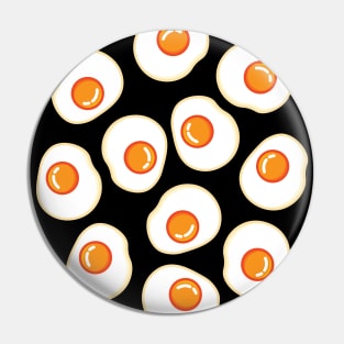 Eggs | Cute | Black Pin