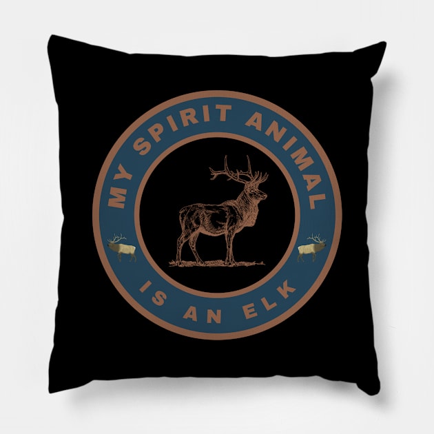 My spirit animal is an Elk Pillow by InspiredCreative