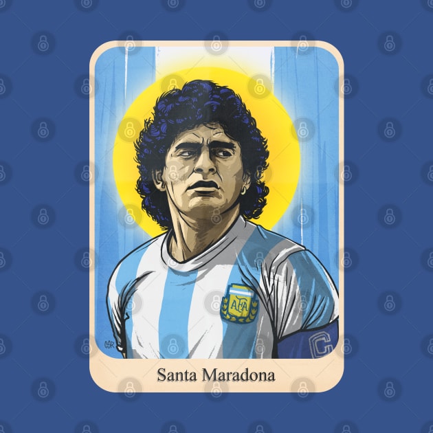 Santa Maradona by CsrJara / Perronegro Clothing