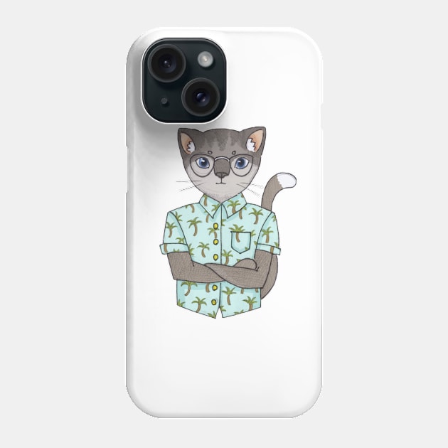 Cool Cat Phone Case by pantera