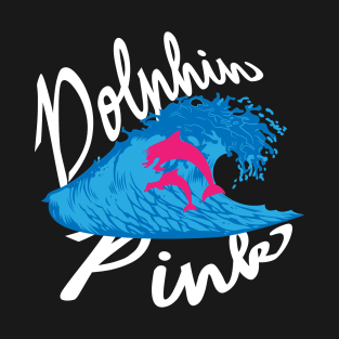 Making Waves with Pink Dolphin Wave: Explore the World of Surfing Pink River Dolphins T-Shirt