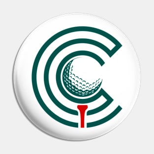 golf logo club Pin