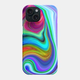 Vibrant Agate Slice Abstract Pattern Phone Case