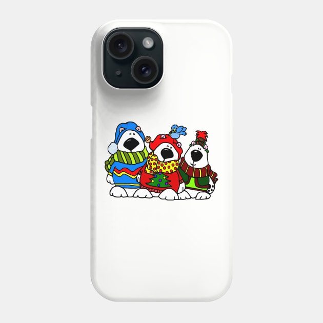 Christmas Bear Buddies Phone Case by imphavok