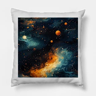Van Gogh Starry Night Outer Space Pattern 3 Pillow