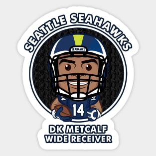 DK Metcalf Sticker for Sale by Sfrieszell1