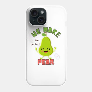 Punny Love: Cartoon Pear Perfection Phone Case