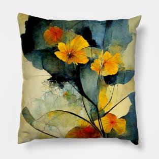 Flowers aquarelle Pillow