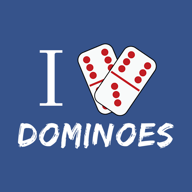 I Love Dominoes Boricua by Mikey Tees Please