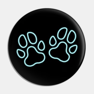 80's Gift 80s Retro Neon Sign Pet Paw Pin