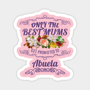 Only The Best Mums Get Promoted To Abuela Gift Magnet