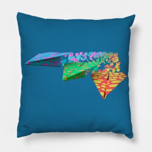 Colored Paper Planes Pillow
