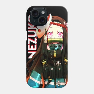 Nezuko Demon Slayer Vector Art Phone Case