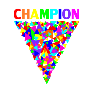 CHAMPION rainbow Triangles T-Shirt