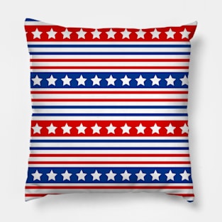 USA Flag Stripe Pillow