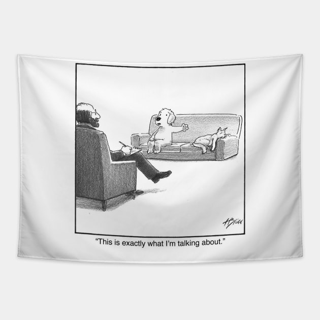 Couples therapy Tapestry by blisscartoons