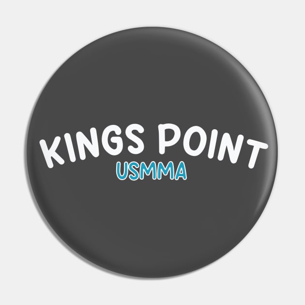 Kings Point USMMA (White Text) Pin by Kings Point Spirit