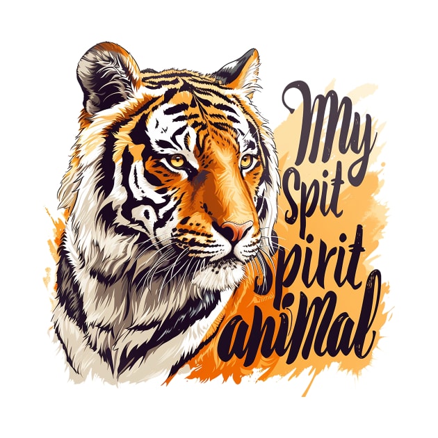 tiger my spirit animal by Stephanie Francoeur Art