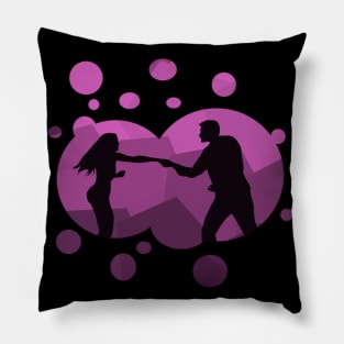 Romantic purple bubble Pillow