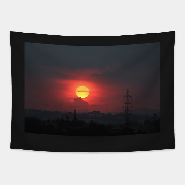 ball of fire Tapestry by stupidpotato1