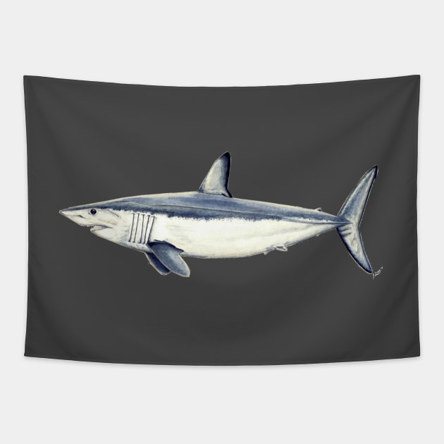 Mako shark Tapestry by chloeyzoard