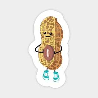 Funny rugby peanut Magnet