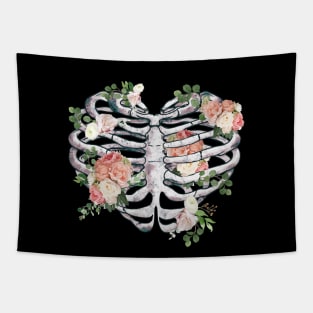 Rib Cage Floral 7 Tapestry