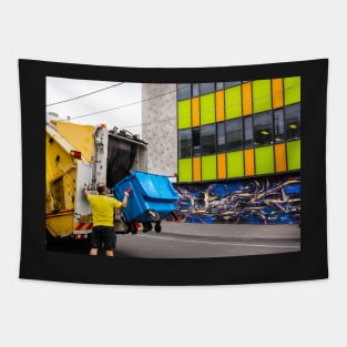 Rubbish truck in Collingwood, Melbourne, Australia. Tapestry